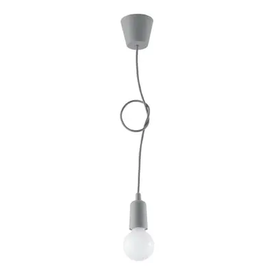 Szürke függőlámpa ø 5 cm Rene – Nice Lamps