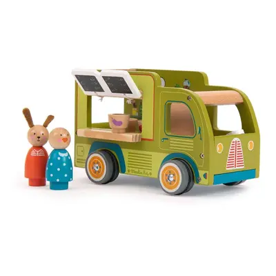 Fa játékautó La Grande Famille Food Truck – Moulin Roty