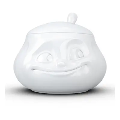 Fehér "mosolygós" porcelán cukortartó - 58products