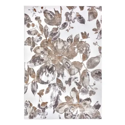 Szürke-barna szőnyeg 57x90 cm Shine Floral – Hanse Home