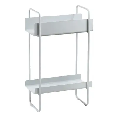 Világosszürke fém konzolasztal 24x48 cm A-Console – Zone