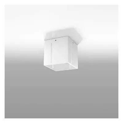 Fehér mennyezeti lámpa fém búrával 10x10 cm Pax – Nice Lamps