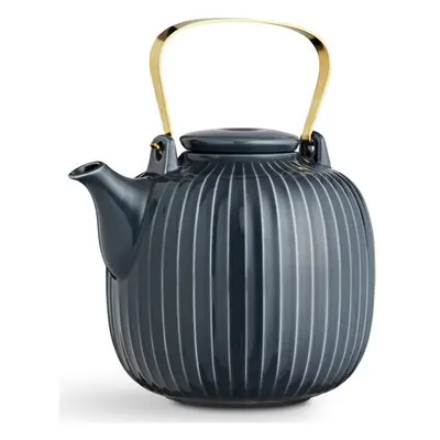 Hammershoi antracitszürke porcelán teáskanna, 1,2 l - Kähler Design