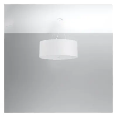 Fehér függőlámpa textil búrával ø 70 cm Volta – Nice Lamps