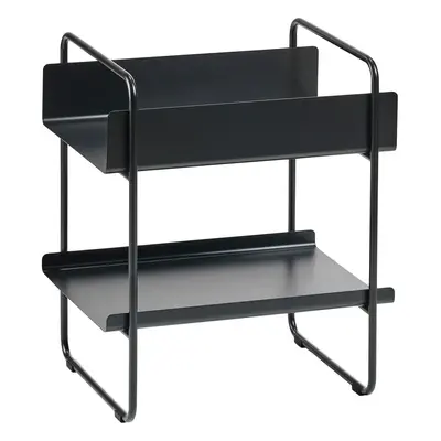 Fekete fém konzolasztal 36x48 cm A-Console – Zone