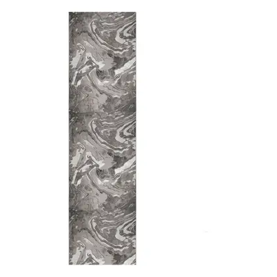 Szürke-ezüstszínű futószőnyeg 60x230 cm Marbled – Flair Rugs