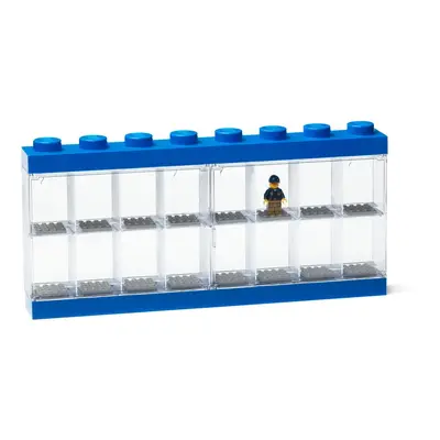 Kék, kisméretű tárolószekrény 16 db minifigurához - LEGO®