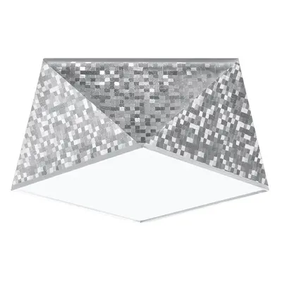 Ezüstszínű mennyezeti lámpa 25x25 cm Koma – Nice Lamps