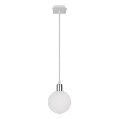 Ezüstszínű függőlámpa üveg búrával ø 12 cm Oden – Candellux Lighting