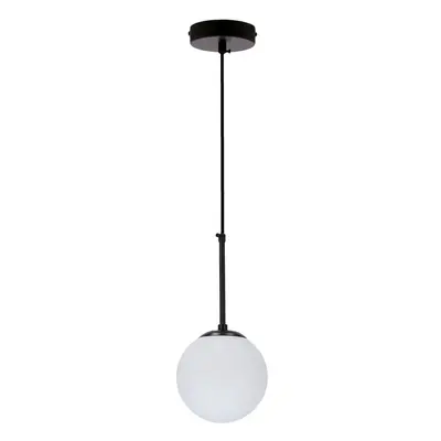 Fekete függőlámpa üveg búrával ø 15 cm Pompei – Candellux Lighting