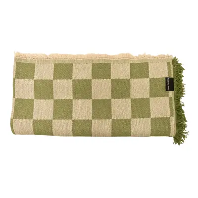 Zöld-bézs ágytakaró franciaágyra 240x240 cm Green Checkerboard – Really Nice Things