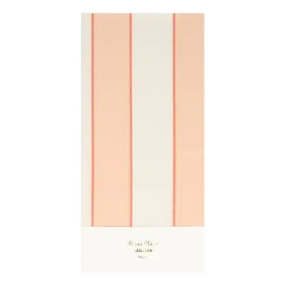 Asztalterítő 137x259 cm Peach Stripe – Meri Meri