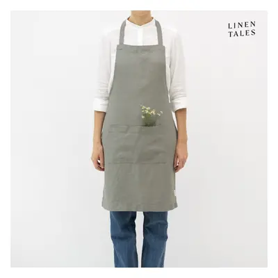 Len kötény Khaki – Linen Tales