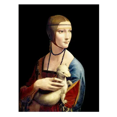 Reprodukciós kép 50x70 cm Lady with an Ermine, Leonardo Da Vinci – Fedkolor