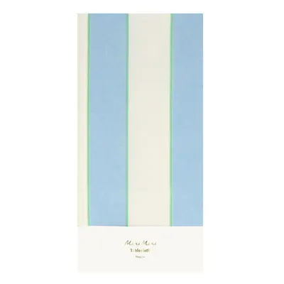 Asztalterítő 137x259 cm Pale Blue Stripe – Meri Meri