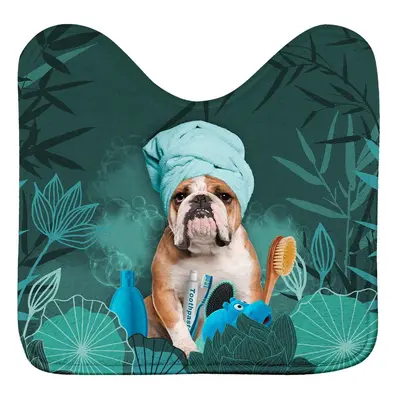 Zöld fürdőszobai kilépő WC-hez 45x45 cm Doggy zen – douceur d'intérieur