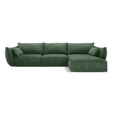 Sötétzöld sarokkanapé (jobb oldali) Vanda – Mazzini Sofas