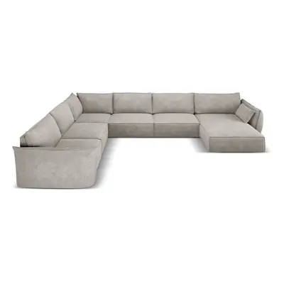 Világosszürke sarokkanapé (bal oldali) Vanda – Mazzini Sofas