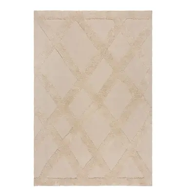 Bézs pamut szőnyeg 120x170 cm Tessa Diamond – Flair Rugs