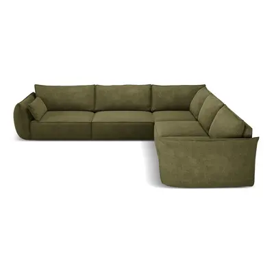 Zöld sarokkanapé (variálható) Vanda – Mazzini Sofas