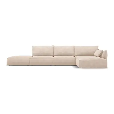 Bézs sarokkanapé (jobb oldali) Vanda – Mazzini Sofas