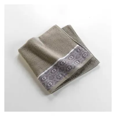 Khaki frottír pamut fürdőlepedő 70x130 cm Esteban – douceur d'intérieur