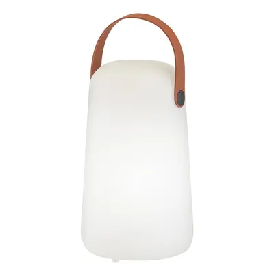 Fehér-barna LED asztali lámpa (magasság 21 cm) Collgar – Fischer & Honsel