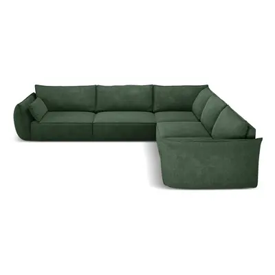 Sötétzöld sarokkanapé (variálható) Vanda – Mazzini Sofas