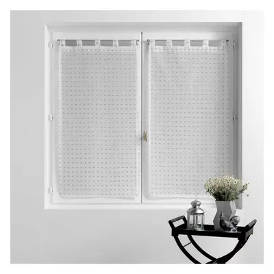 Fehér átlátszó függöny szett 2 db-os 60x90 cm Pomponella – douceur d'intérieur