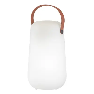 Fehér-barna LED asztali lámpa (magasság 26 cm) Collgar – Fischer & Honsel