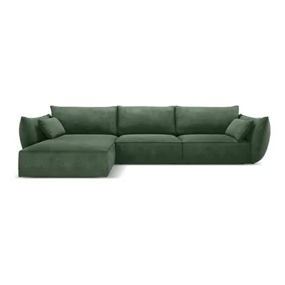 Sötétzöld sarokkanapé (bal oldali) Vanda – Mazzini Sofas