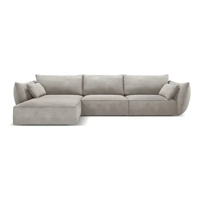 Világosszürke sarokkanapé (bal oldali) Vanda – Mazzini Sofas