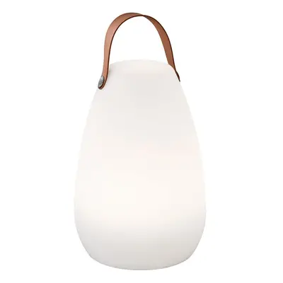 Fehér-barna LED asztali lámpa (magasság 26 cm) Ruby – Fischer & Honsel