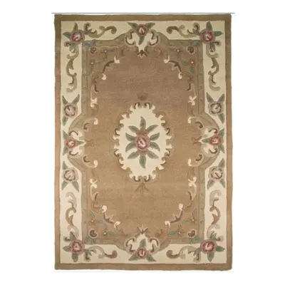 Aubusson bézs gyapjú szőnyeg, 75 x 150 cm - Flair Rugs