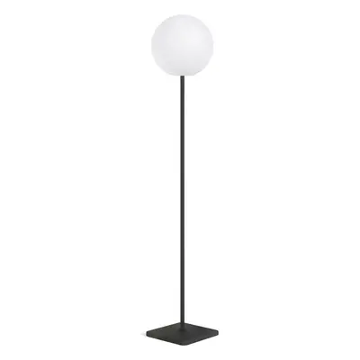 Fehér-fekete LED állólámpa távirányítóval (magasság 120 cm) Dinesh – Kave Home