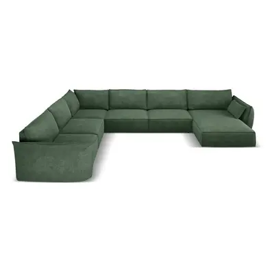 Sötétzöld sarokkanapé (bal oldali) Vanda – Mazzini Sofas