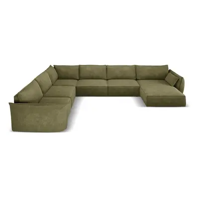 Zöld sarokkanapé (bal oldali) Vanda – Mazzini Sofas