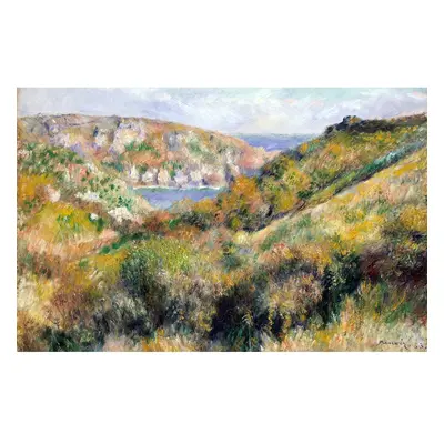 Hills around Bay of Moulin Huet, Guernsey, 60 x 40 cm - Auguste Renoir másolat