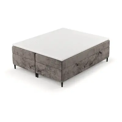 Barna ágyneműtartós boxspring ágy 140x200 cm Araya – Maison de Rêve