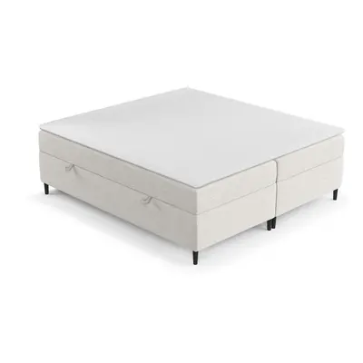 Krémszínű ágyneműtartós boxspring ágy 180x200 cm Araya – Maison de Rêve