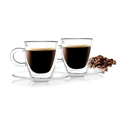 Amo Espresso 2 db duplafalú csésze, 50 ml - Vialli Design