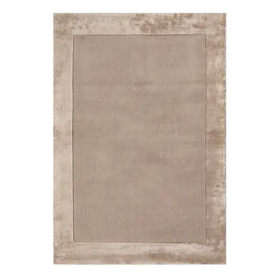 Világosbarna kézi szövésű gyapjú keverék szőnyeg 160x230 cm Ascot – Asiatic Carpets