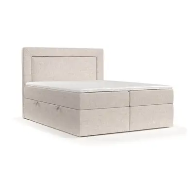 Bézs ágyneműtartós boxspring ágy 200x200 cm Imagine – Maison de Rêve