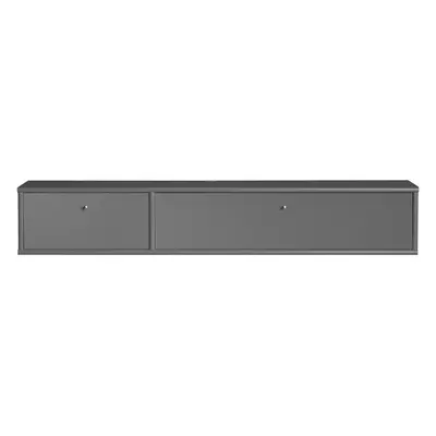 Antracitszürke TV-állvány 136x22 cm Mistral – Hammel Furniture