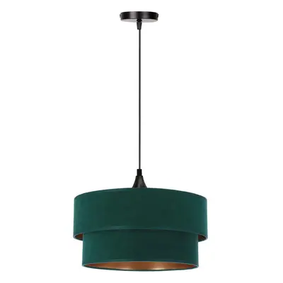 Petróleumkék függőlámpa textil búrával ø 35 cm Scopello – Candellux Lighting