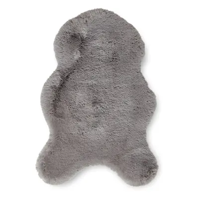 Szürke szintetikus szőrme szőnyeg 60x90 cm Super Teddy – Think Rugs