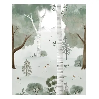 Gyerek tapéta 200 cm x 248 cm Birch Forest – Lilipinso