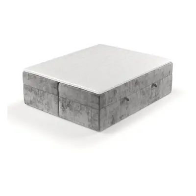 Szürke ágyneműtartós boxspring ágy 160x200 cm Yoko – Maison de Rêve