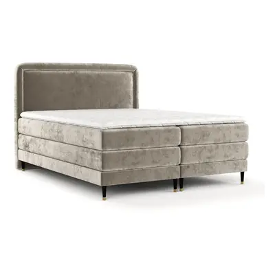 Világosbarna boxspring ágy 140x200 cm Dove – Maison de Rêve