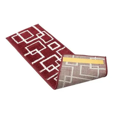 Piros lépcsőszőnyeg szett 13 db-os 22x73 cm Geometric – Mila Home